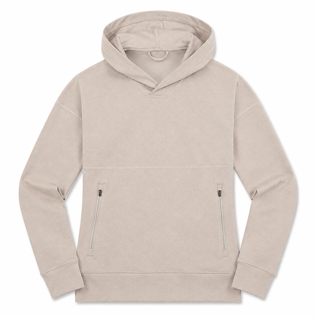 Taupe Sunice Aerosoft Eve Hoodie with Pockets