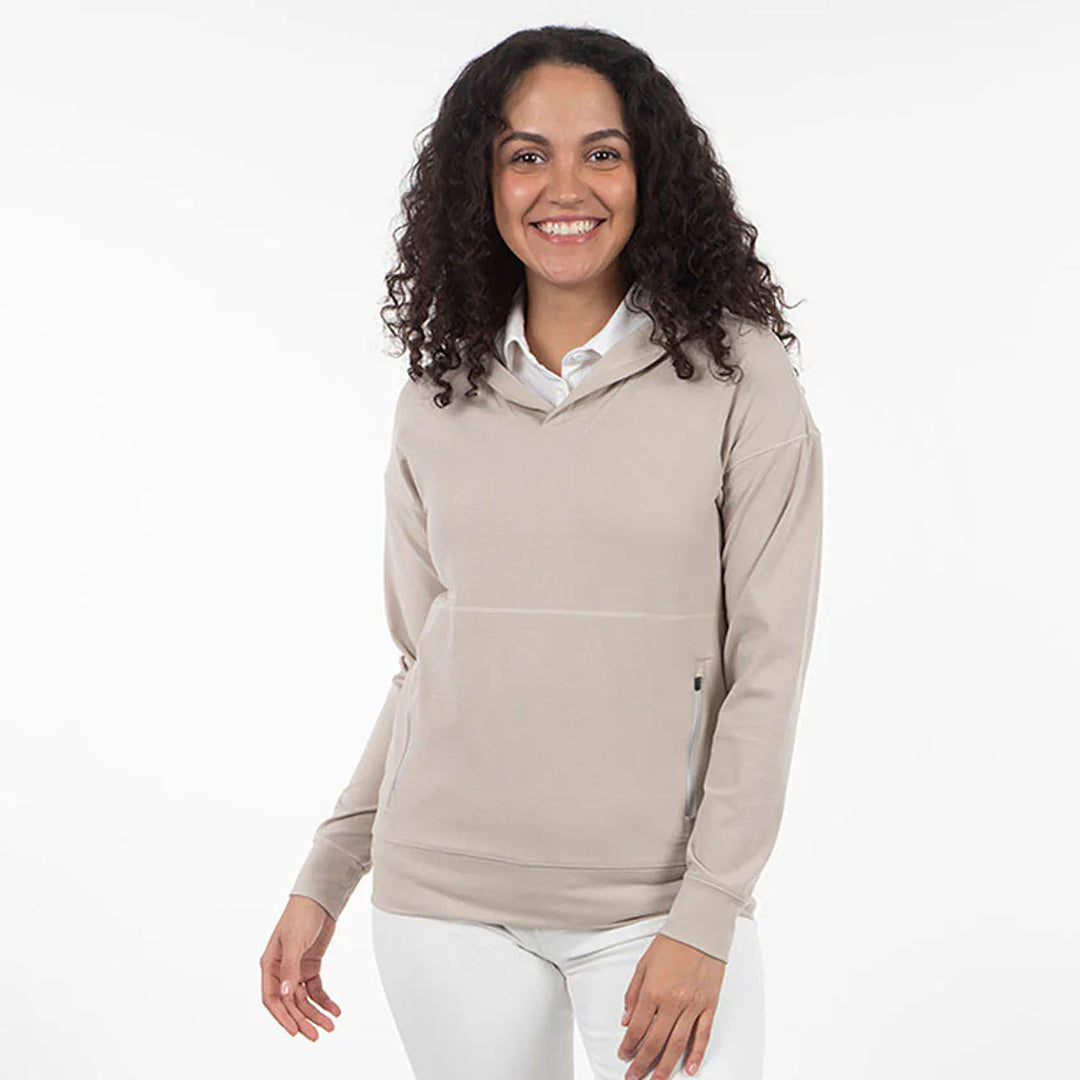 Taupe Sunice Aerosoft Eve Hoodie with Pockets