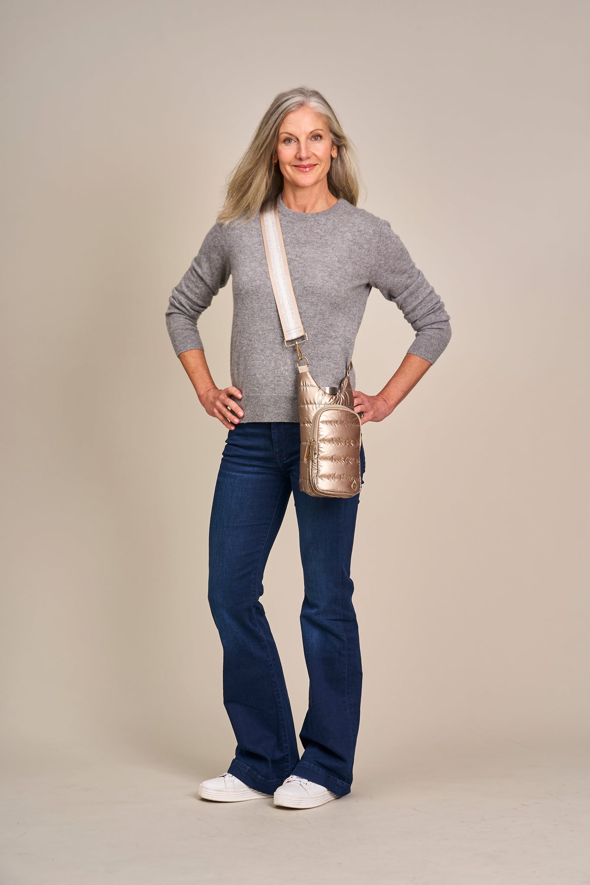 WanderFull Shiny Gold/Stripe Strap HydroBag®