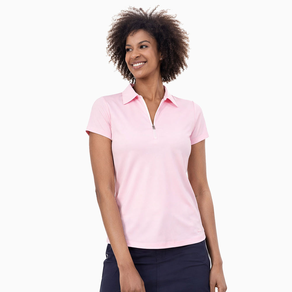Golftini Classic Zip Short Sleeve Polo [F26]