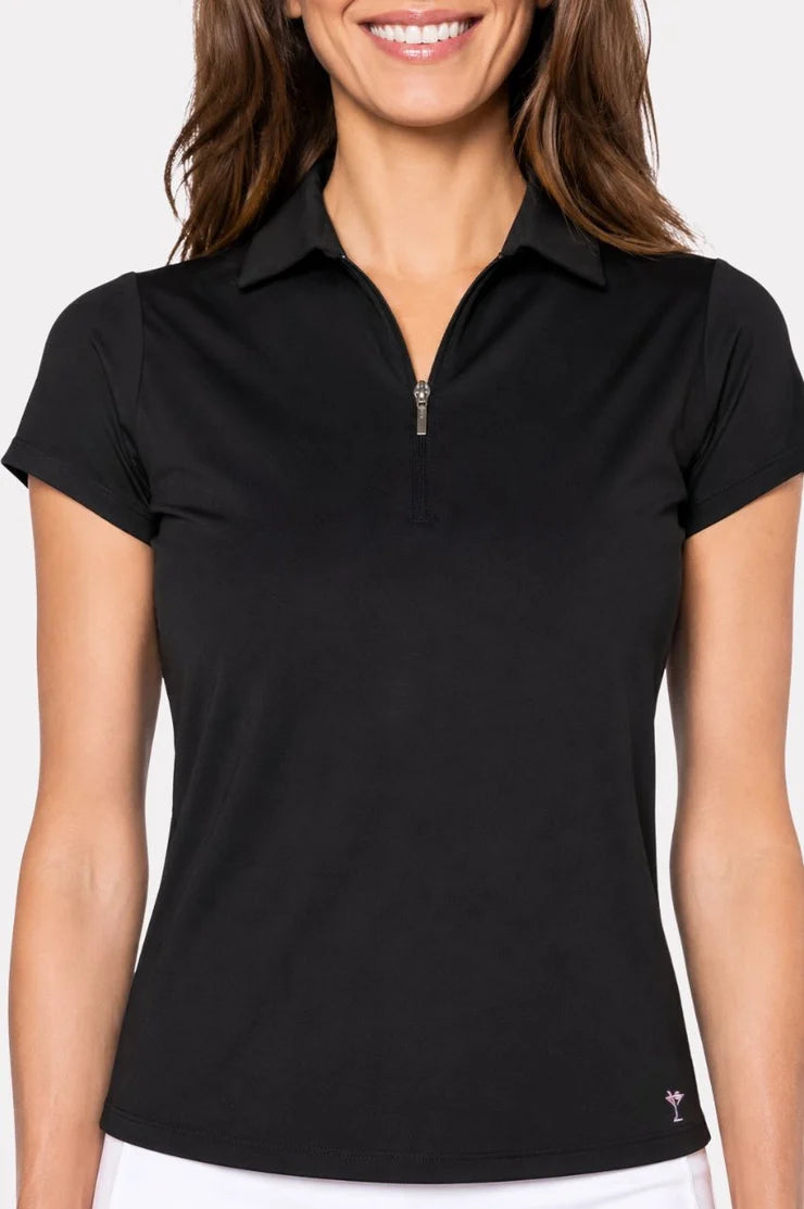 Golftini Classic Zip Short Sleeve Polo