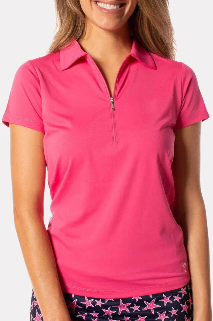 Golftini Classic Zip Short Sleeve Polo