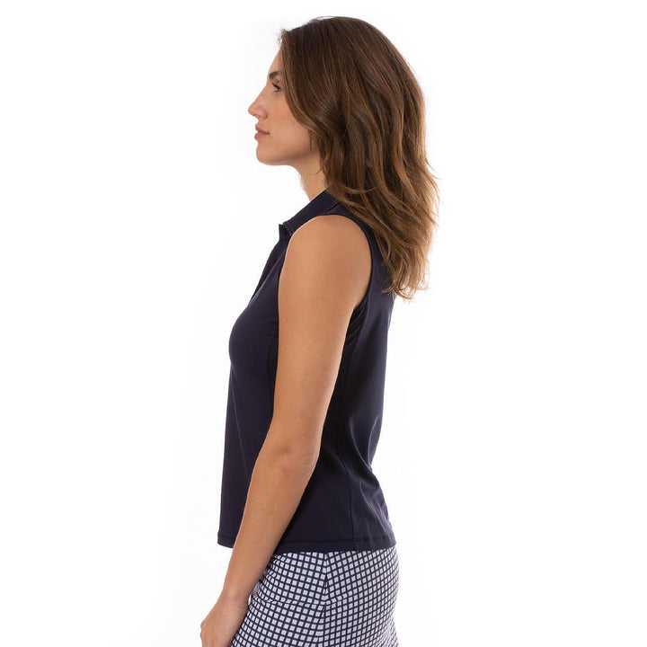 Fabulous Sleeveless Polo Navy