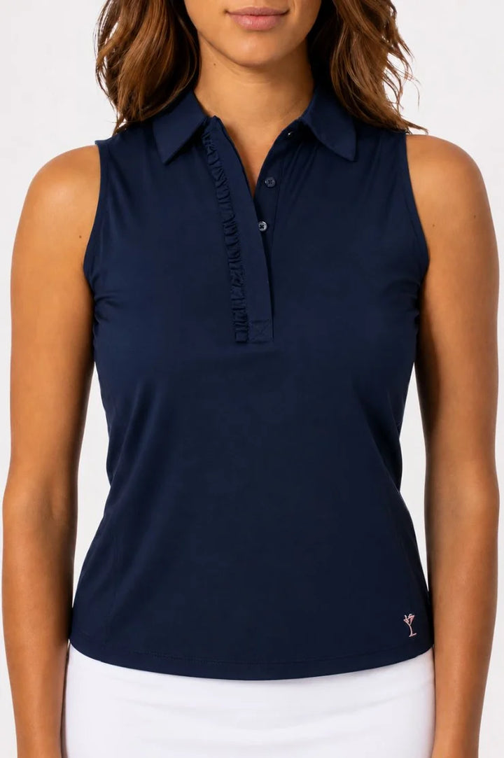 Golftini Ruffle Sleeveless Polo