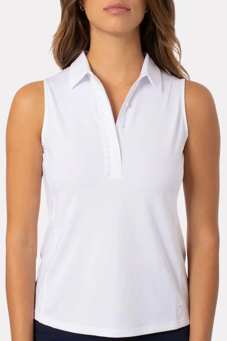 Golftini Ruffle Sleeveless Polo