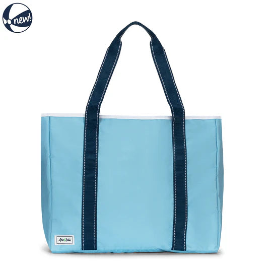 Ame &amp; Lulu Classic Sun &amp; Sea Solid Nylon Tote