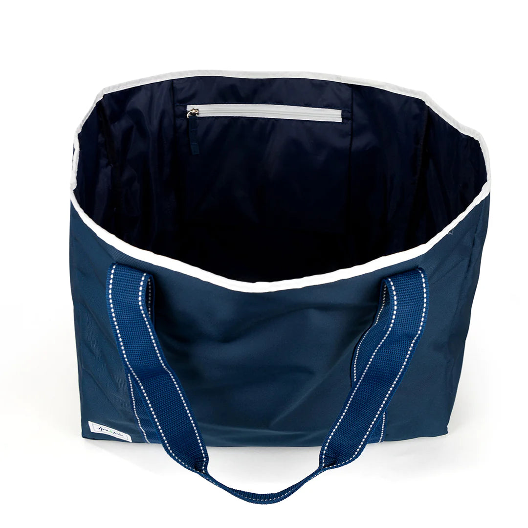 Ame &amp; Lulu Classic Sun &amp; Sea Solid Nylon Tote