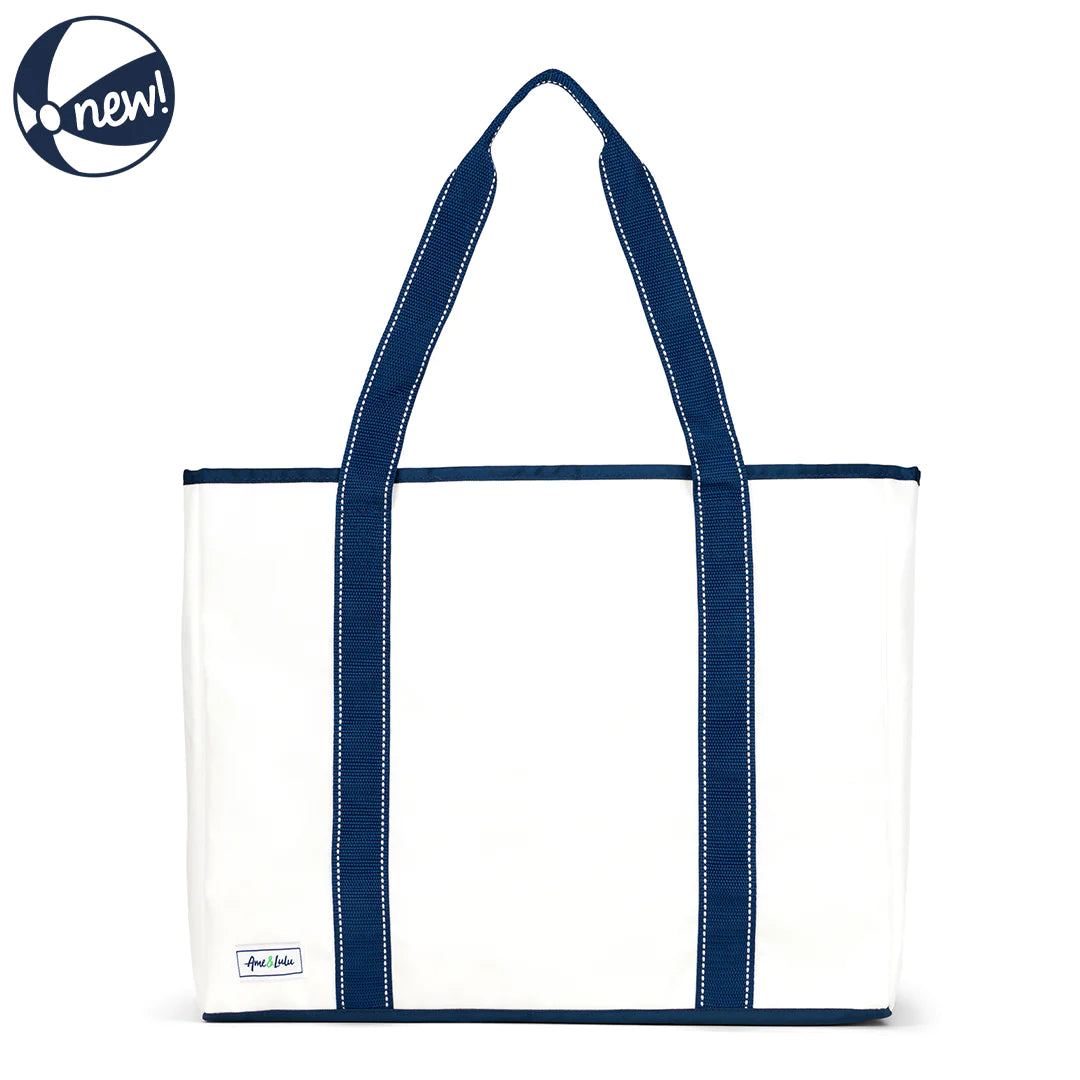 Ame &amp; Lulu Classic Sun &amp; Sea Solid Nylon Tote