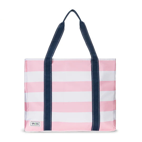Ame &amp; Lulu Classic Sun &amp; Sea Stripe Nylon Tote
