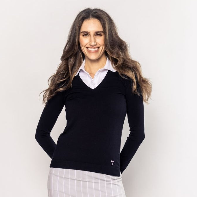Golftini Stretch V-Neck Sweaters