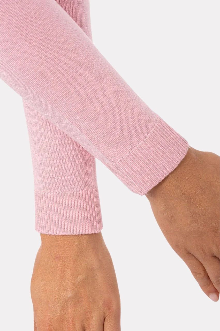Golftini Stretch Rose Pink V-Neck Sweater