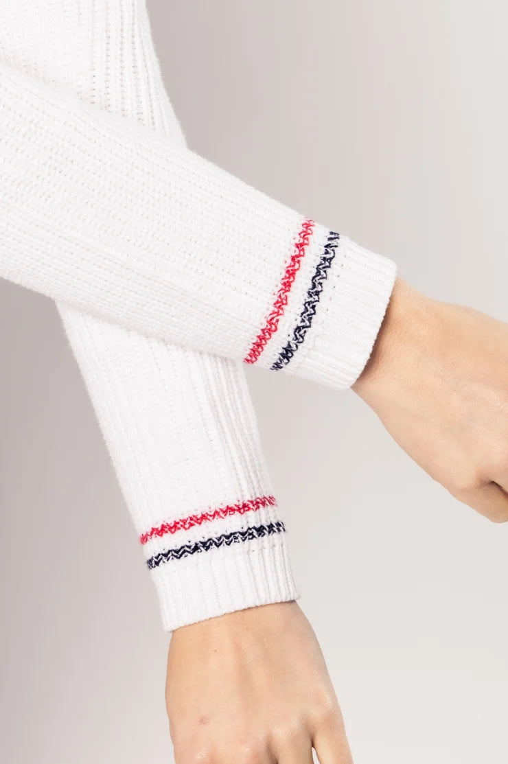 Golftini Darcy White/Red Sweater