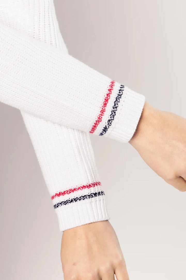 Golftini Darcy White/Red Sweater