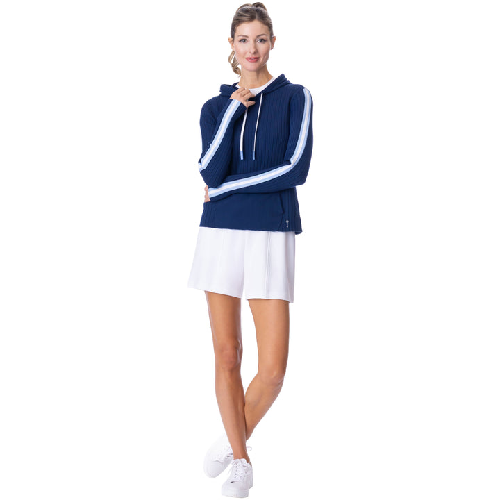 BelynKey Kingston Stripe Ink/Ice Cap Sweater