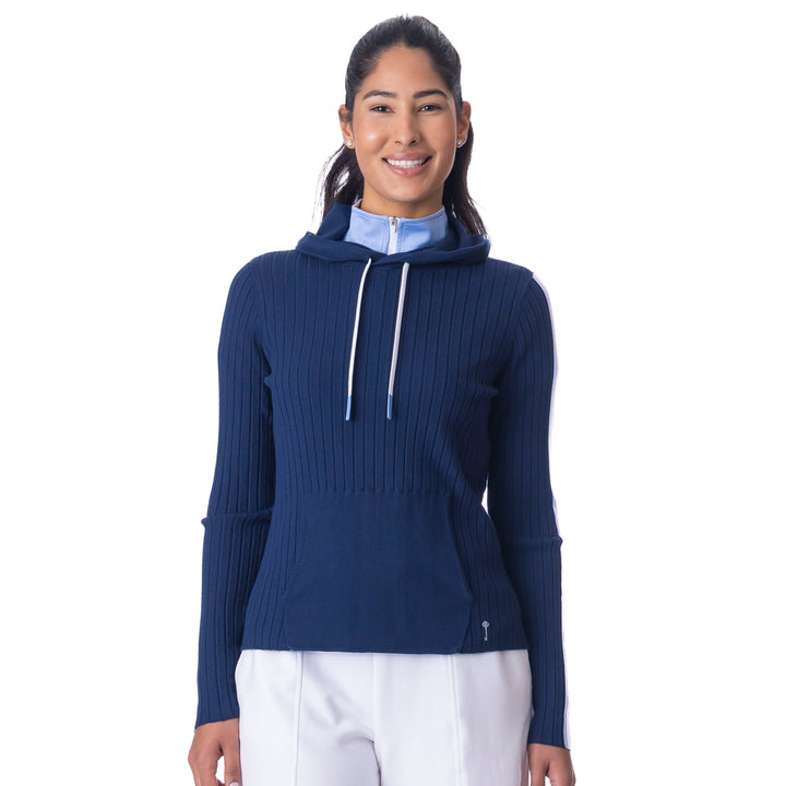 BelynKey Kingston Stripe Ink/Ice Cap Sweater