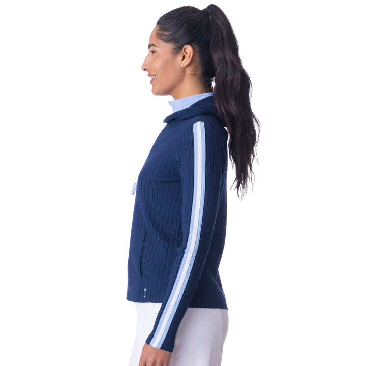 BelynKey Kingston Stripe Ink/Ice Cap Sweater