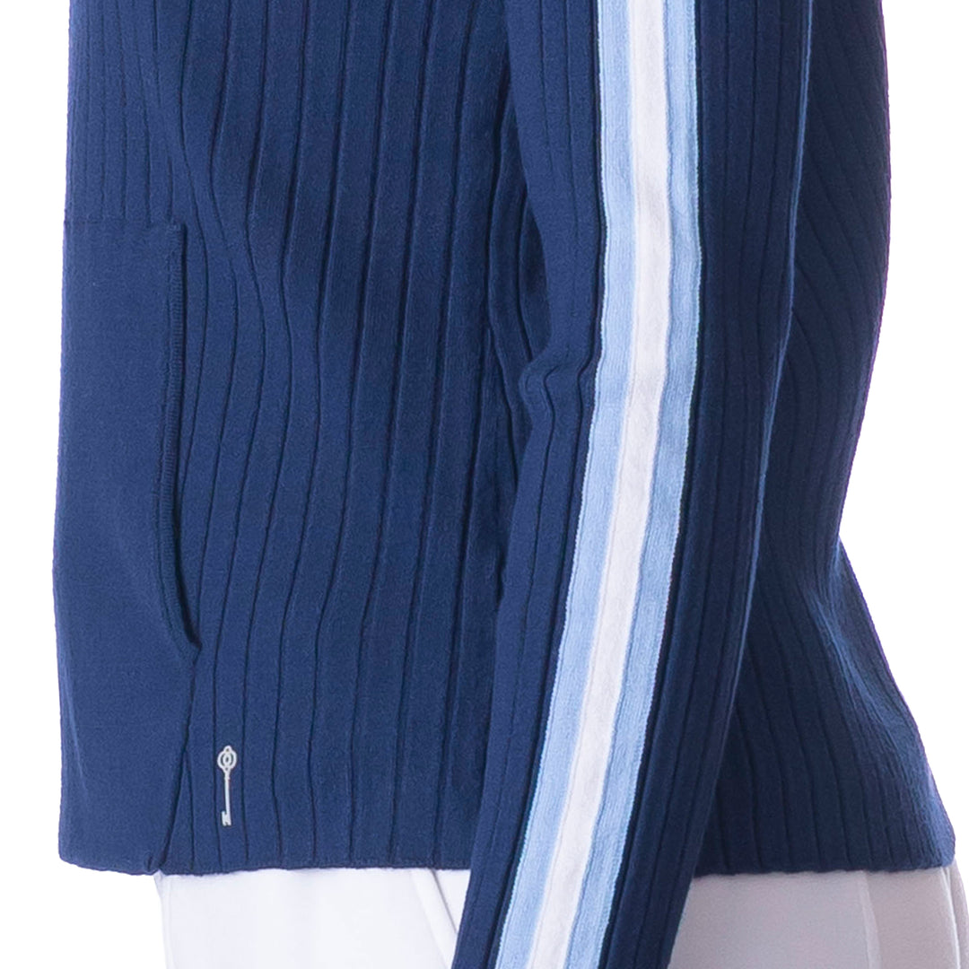 BelynKey Kingston Stripe Ink/Ice Cap Sweater