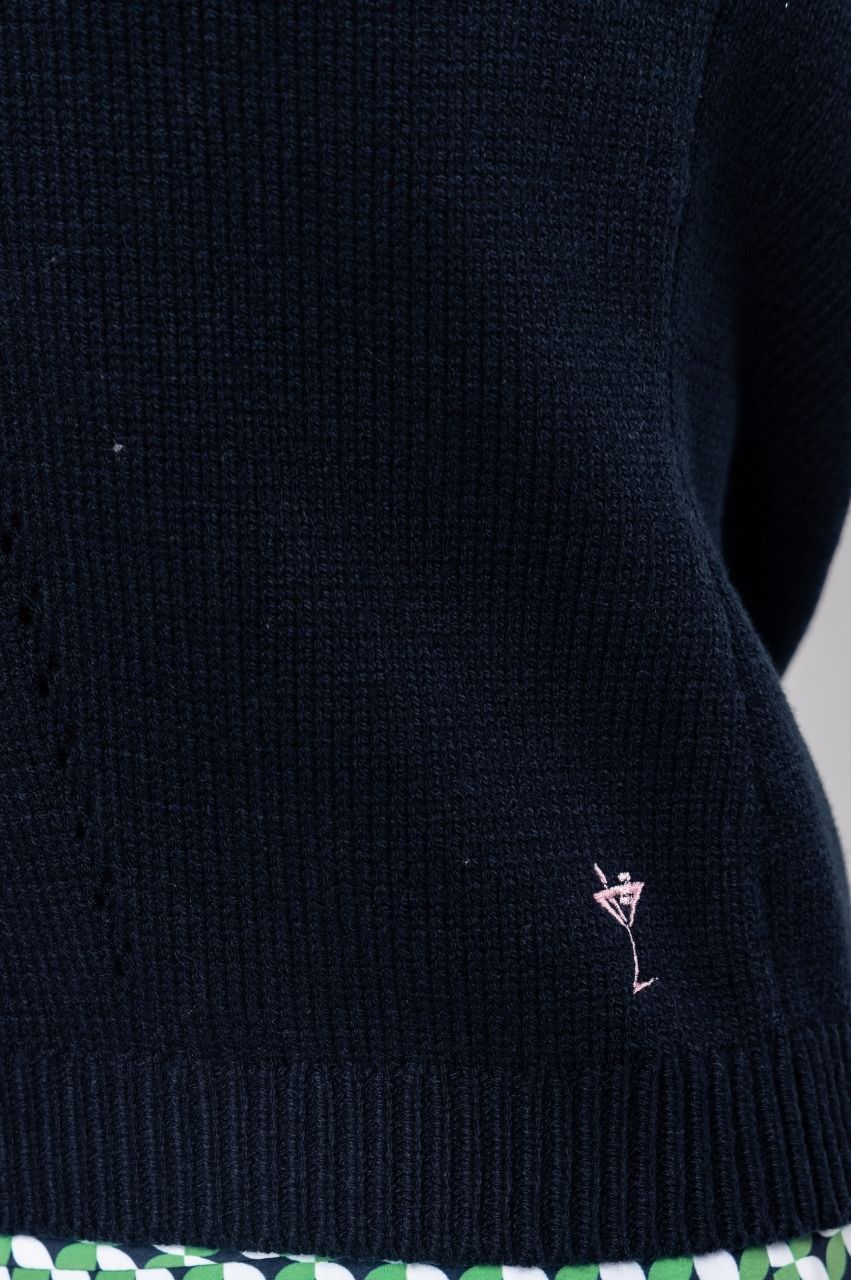 Golftini Varsity Navy Sweater Vest