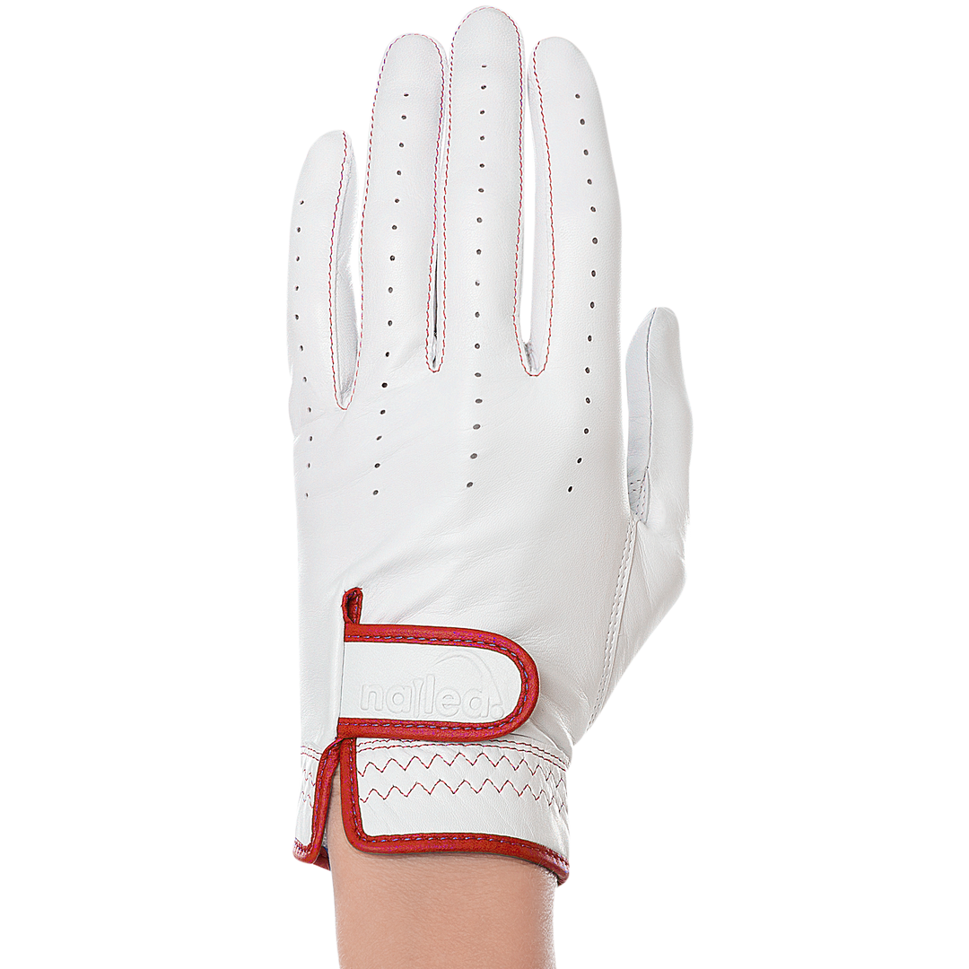 Premium Leather White Standard Golf Gloves