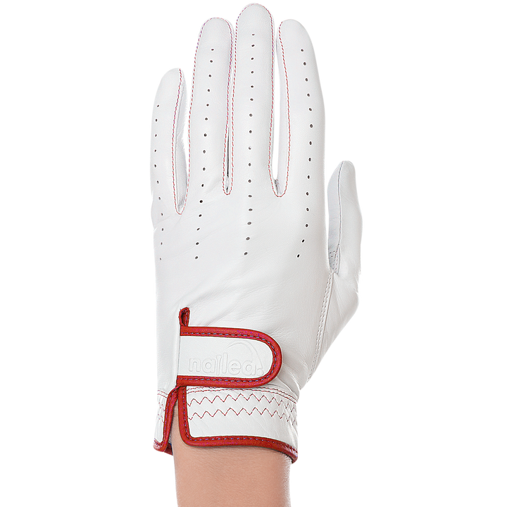 Premium Leather White Standard Golf Gloves