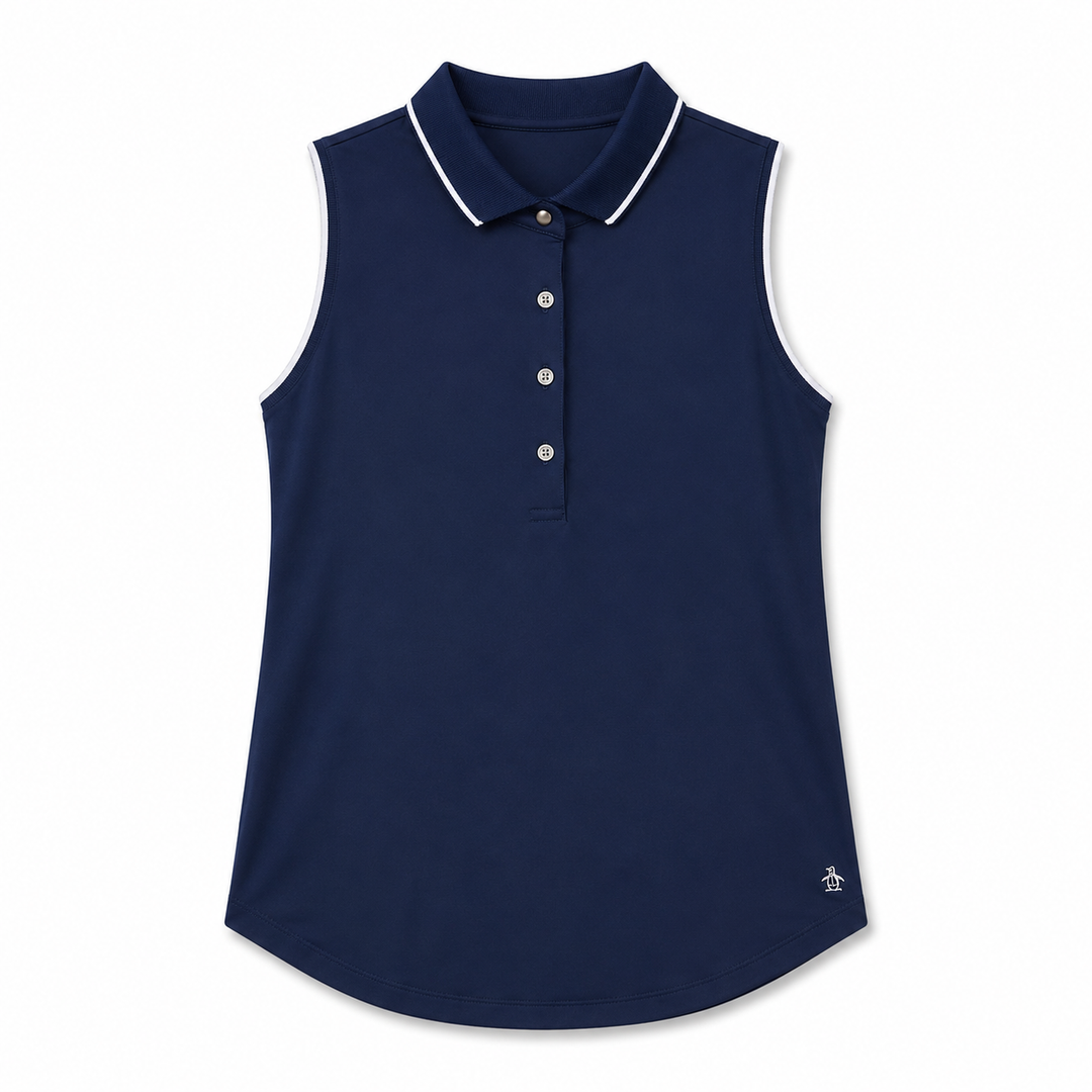 Greyson Scarlet Sleeveless Polo