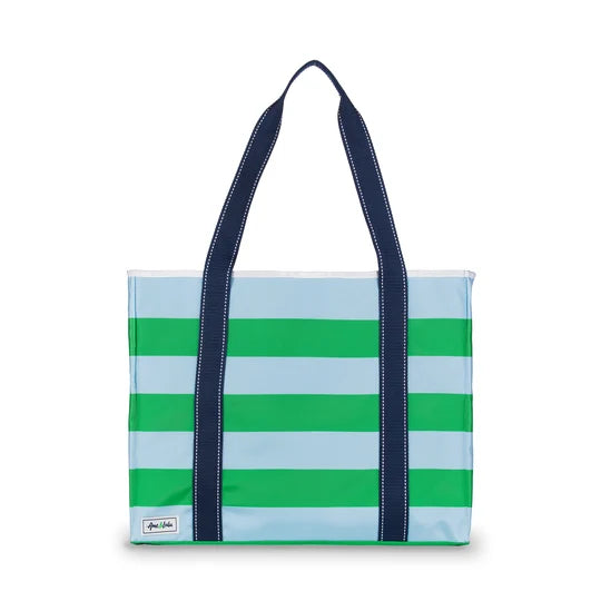 Ame &amp; Lulu Classic Sun &amp; Sea Stripe Nylon Tote