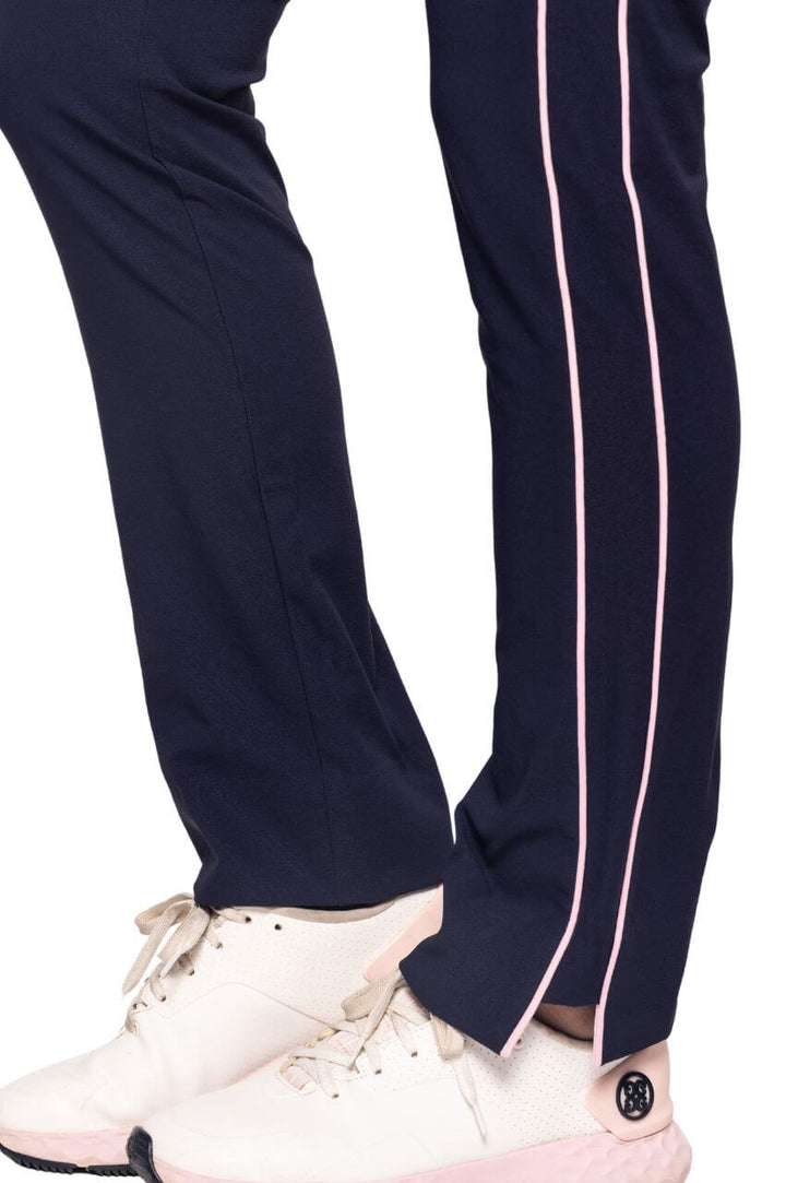 Golftini 27/30" Navy/Rose Pink Ankle Pant