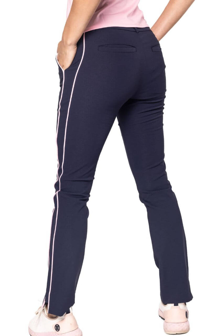 Golftini 27/30" Navy/Rose Pink Ankle Pant