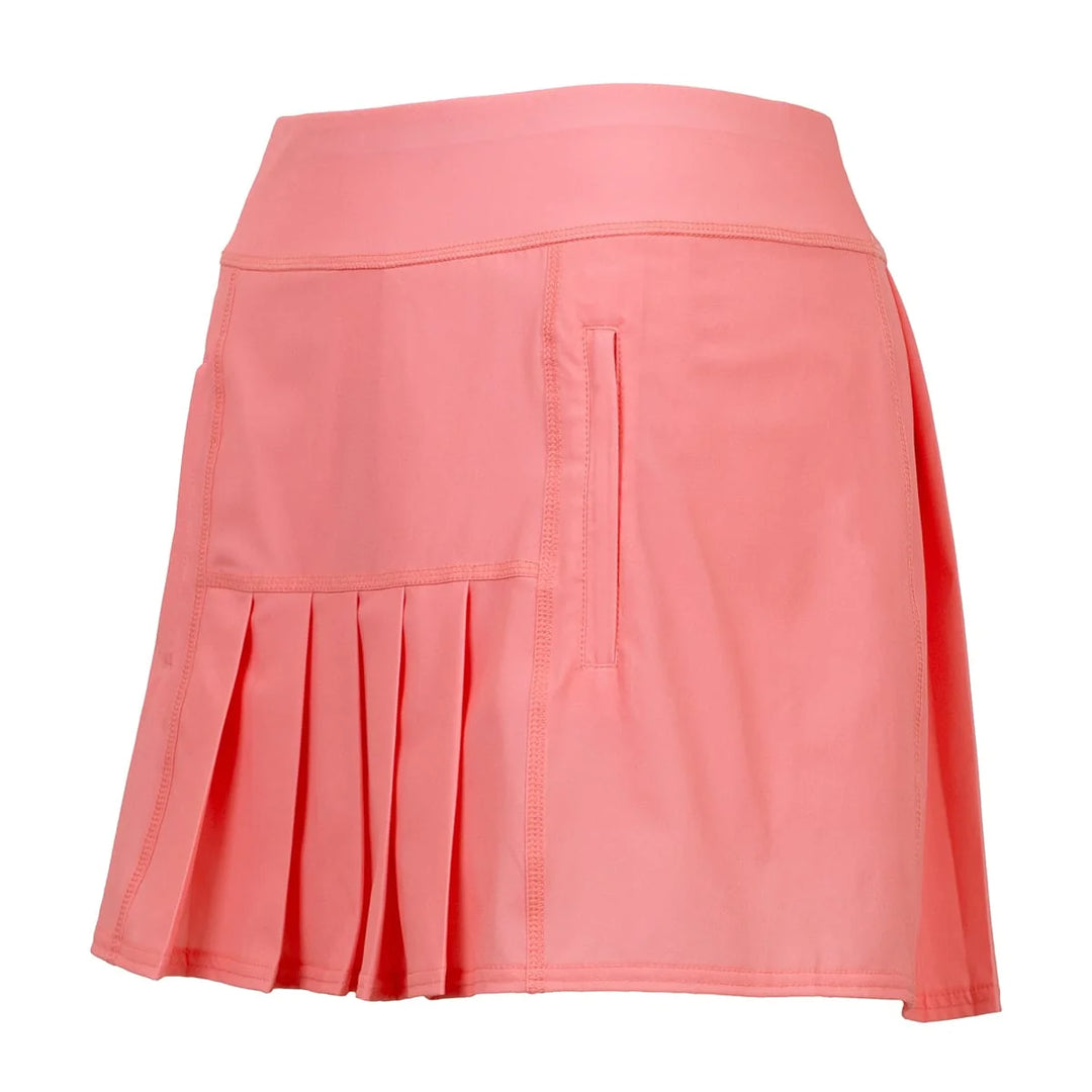 JoFit Dash Petal Pink 15" Pleated Back Skort