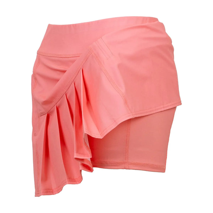 JoFit Dash Petal Pink 15" Pleated Back Skort