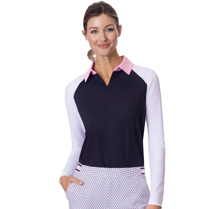 BelynKey Kali Onyx/Aurora Long Sleeve Polo