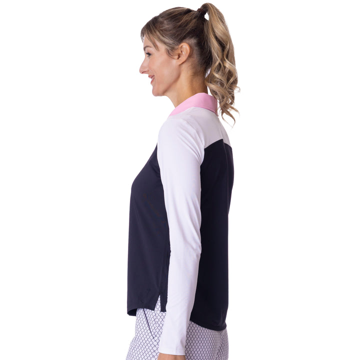 BelynKey Kali Onyx/Aurora Long Sleeve Polo