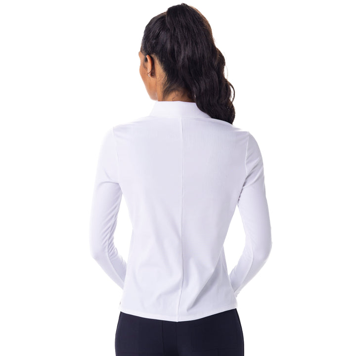 BelynKey Snap Long Sleeve Chalk Polo