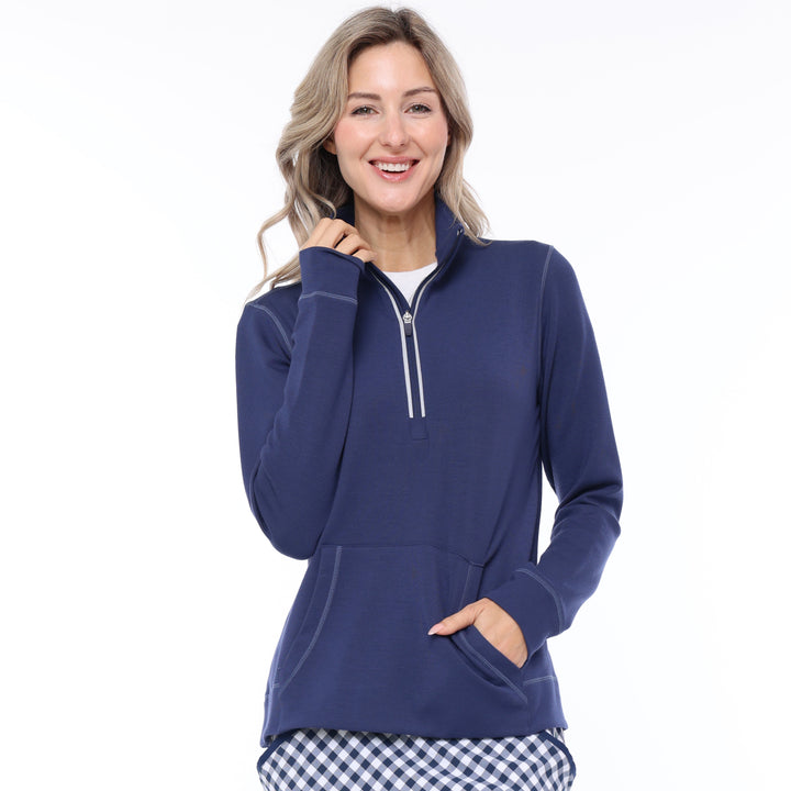 BelynKey Heavenly Washed Ink Quarter Zip
