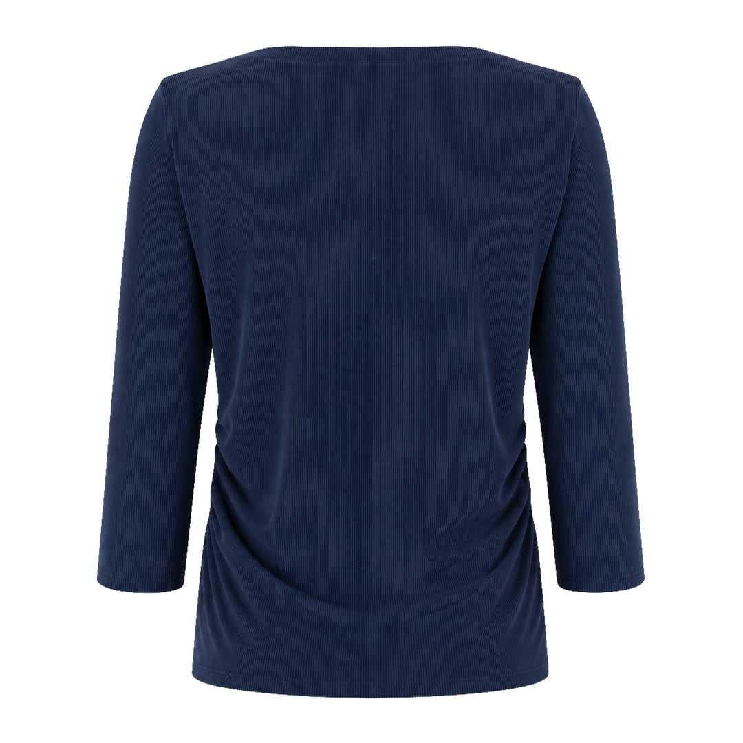 BelynKey Sueded Transit Washed Ink 3/4 Sleeve Top
