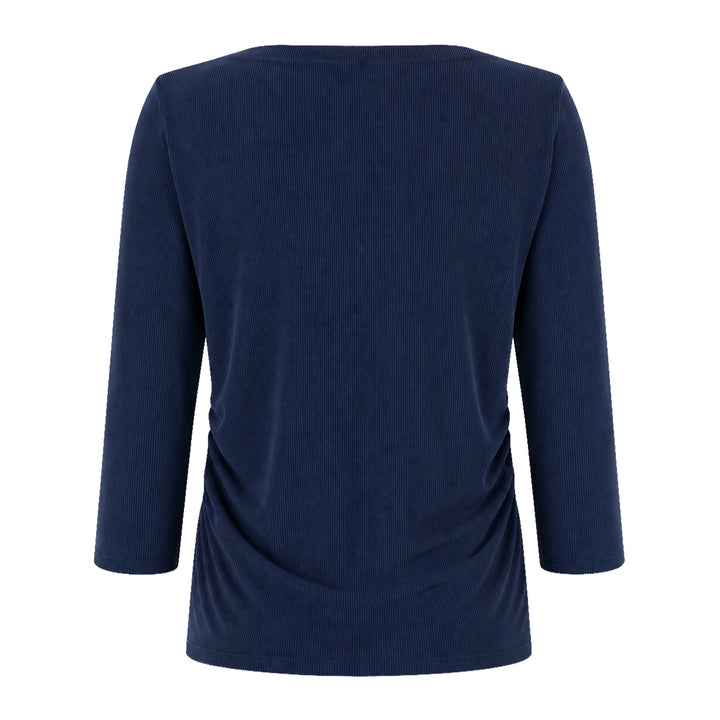 BelynKey Sueded Transit Washed Ink 3/4 Sleeve Top