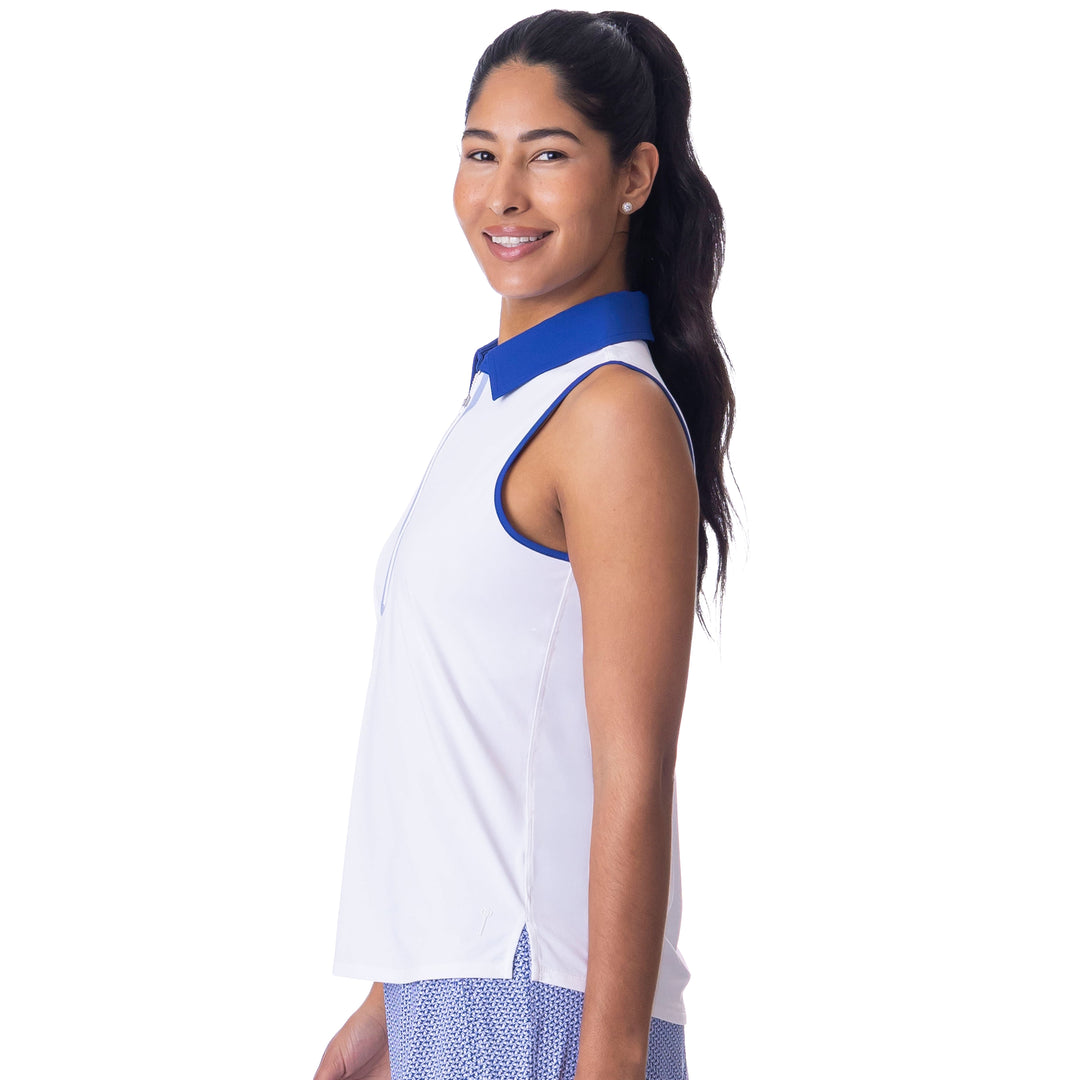 BelynKey Rosie Glacier/Ice Cap Sleeveless Polo