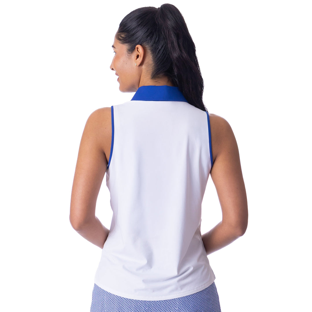 BelynKey Rosie Glacier/Ice Cap Sleeveless Polo
