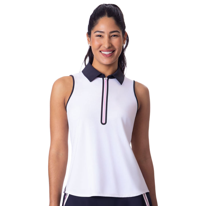 BelynKey Rosie Chalk Aurora Cap Sleeveless Polo