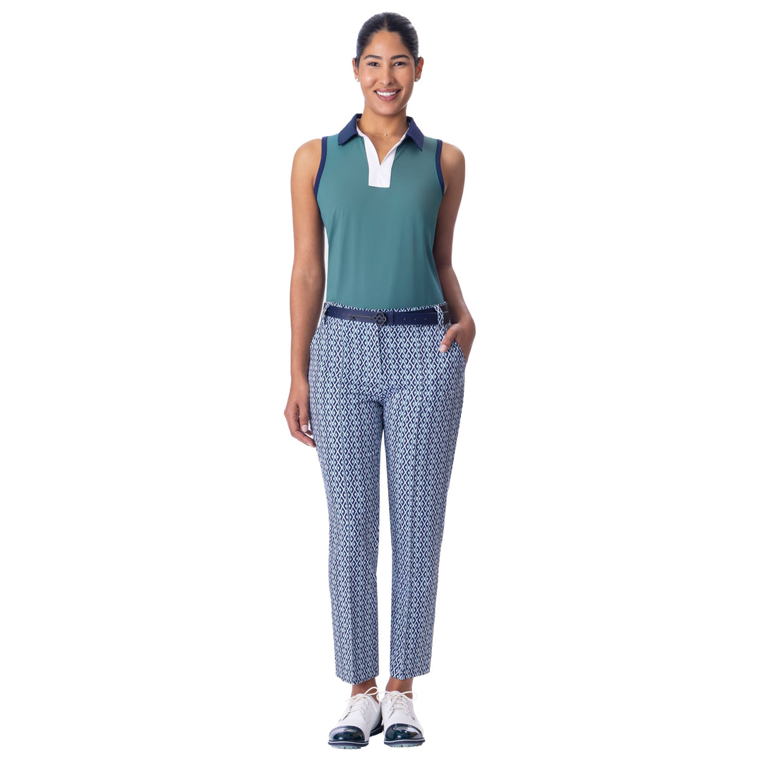 BelynKey Silver Pine Alpine Sleeveless Polo