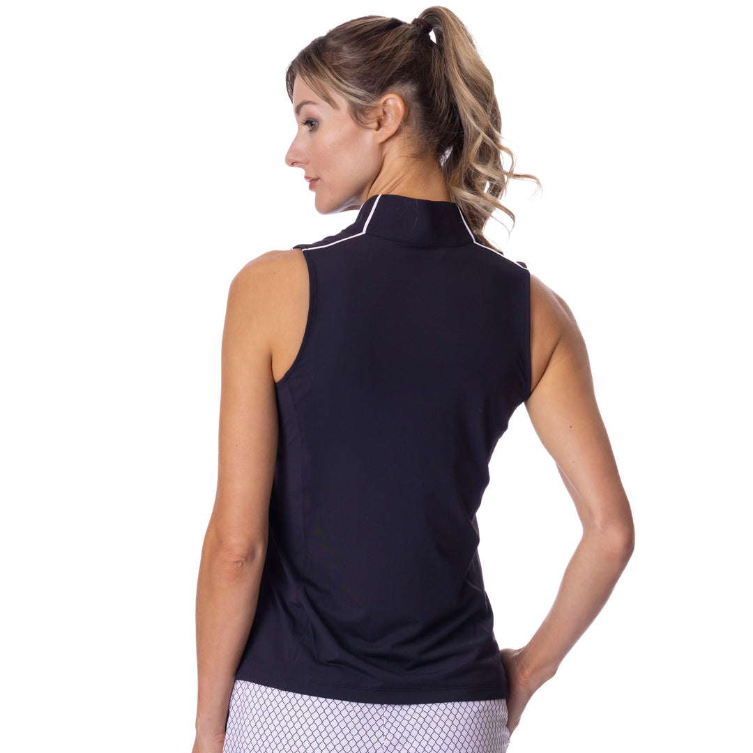 BelynKey Piper Onyx Sleeveless Mock