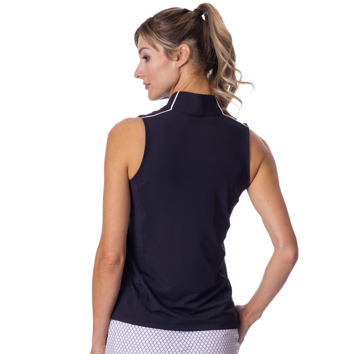 BelynKey Piper Onyx Sleeveless Mock
