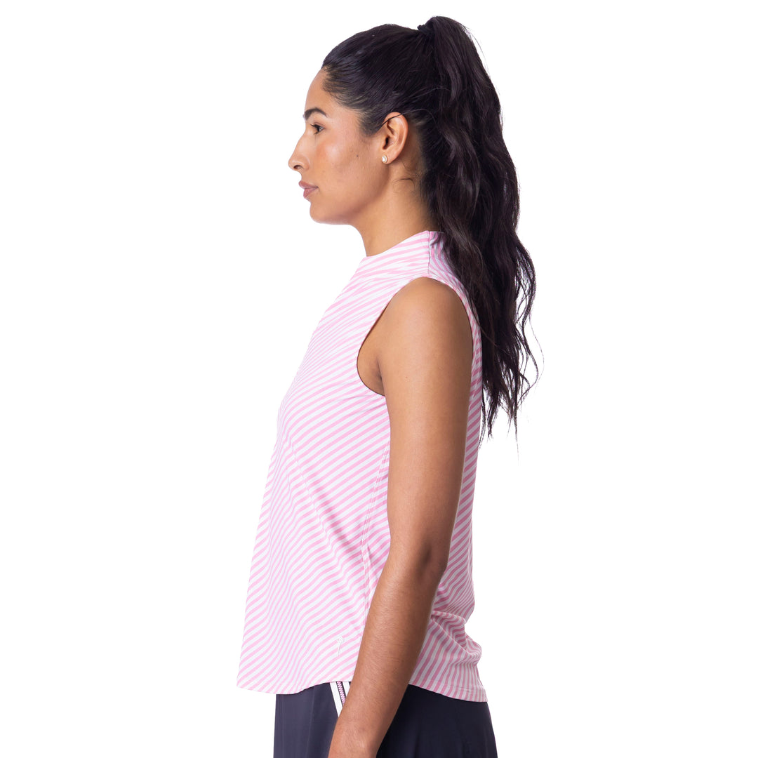 BelynKey Cabana Aurora Glow Stripe Sleeveless Mock