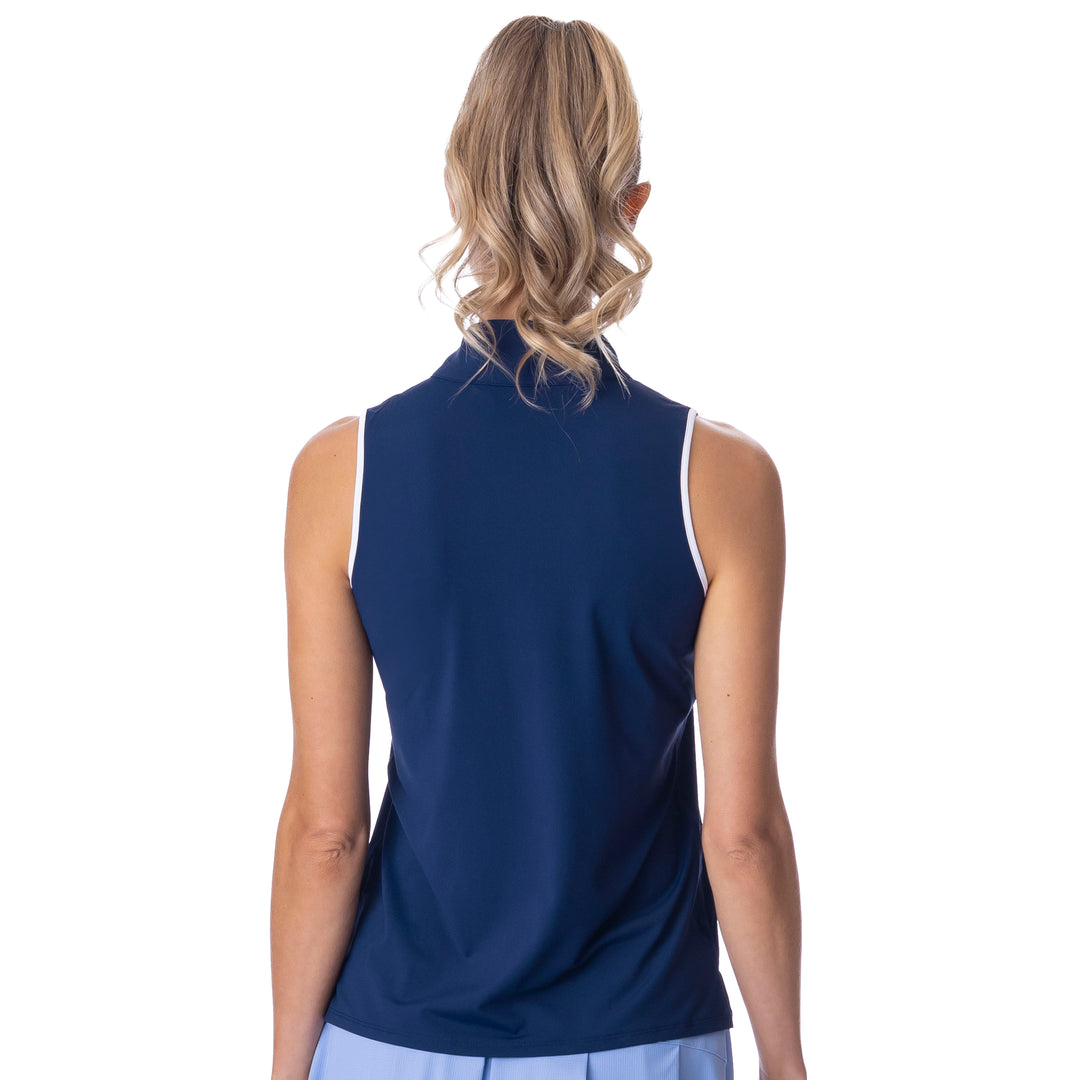 BelynKey Rosie Ink/Ice Cap Sleeveless Polo