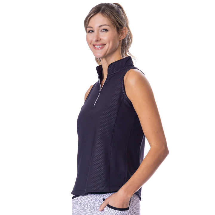 BelynKey Hepburn Embossed Onyx Racerback Mock