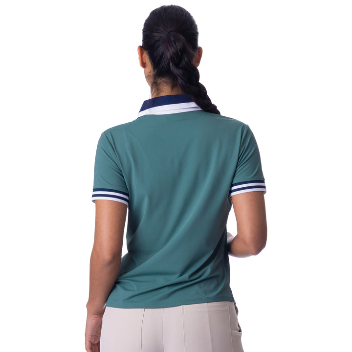 BelynKey Silver Pink Preston Short Sleeve Polo