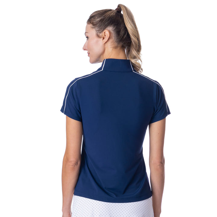 BelynKey Piper Ink/Chalk Short Sleeve Mock