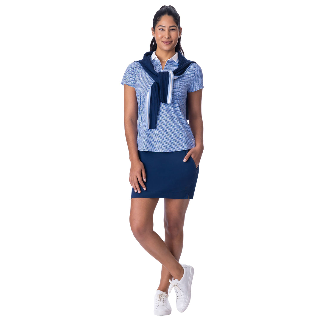 BelynKey Penny Glacier Falls Cap Sleeve Polo