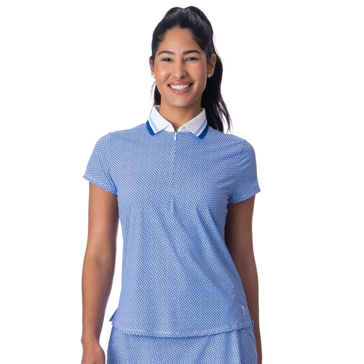 BelynKey Penny Glacier Falls Cap Sleeve Polo