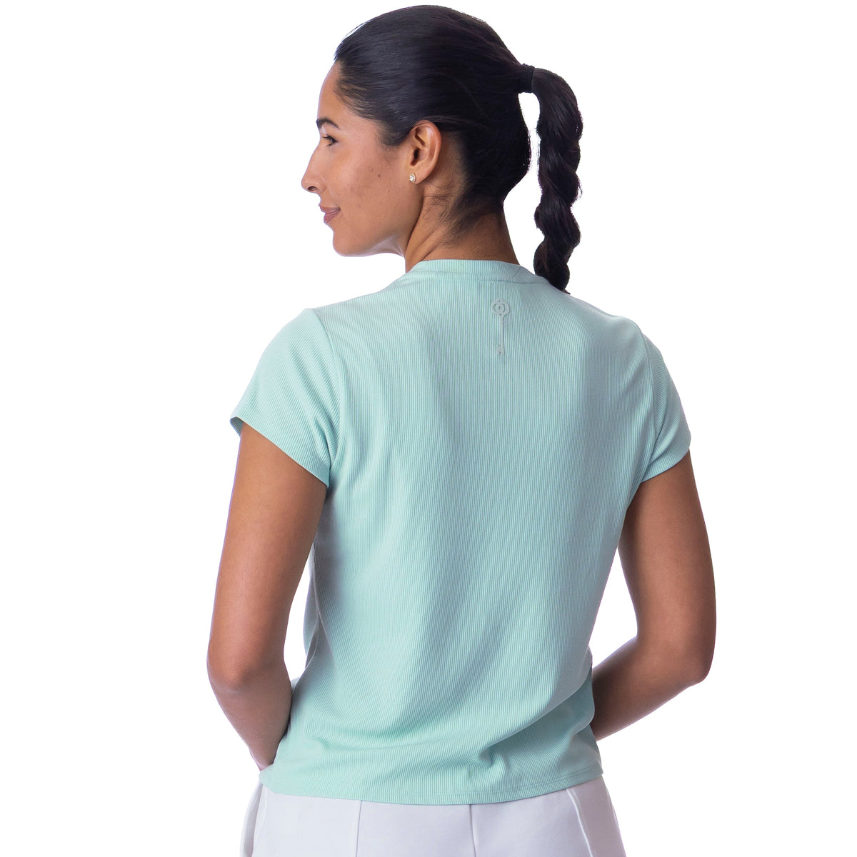 BelynKey Bliss Rib Mint Short Sleeve Transit Tee